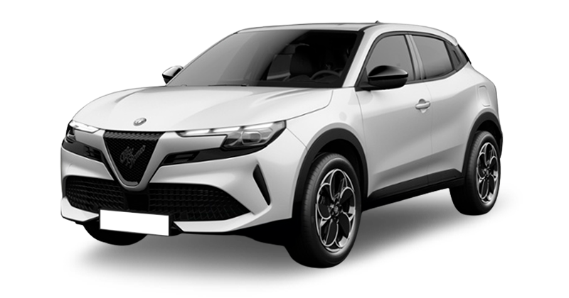 Renting Coches Alfa Romeo Junior-Elettrica Blanco, Negro