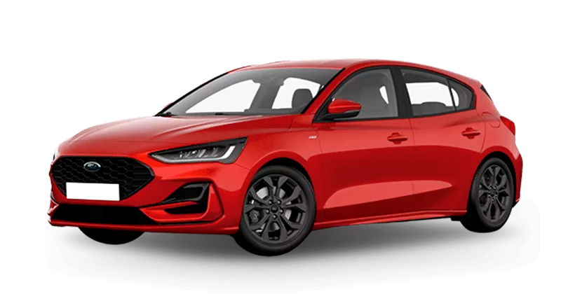 Renting Coches Ford Focus-1.0T EcoBoost mHEV ST-Line Rojo Race