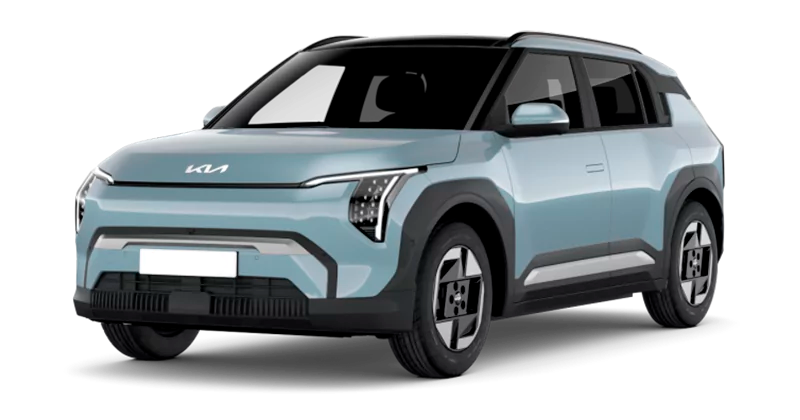 Renting Coches Kia EV3-Earth (Standard Range) Frost Blue, Clear White, Aventurine Green, Terra Cotta, Aurora Black Pearl
