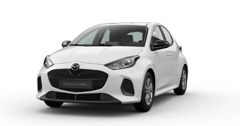 Renting Coches Mazda 2Hybrid 1.5 CVT Centre-Line Lunar White