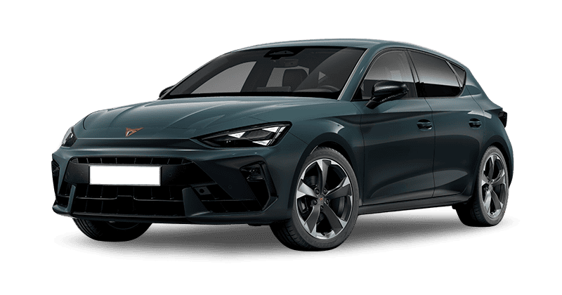Renting Coches Cupra León1.5 TSI Manual Azul Fiord, Blanco Glacial