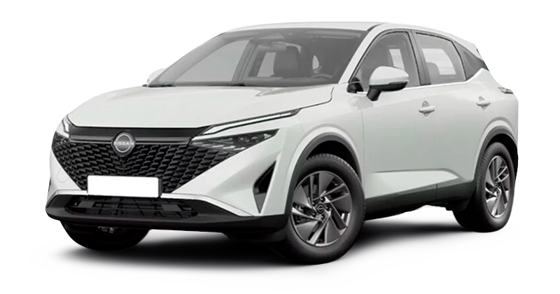Renting Coches Nissan Qashqai-DIG-T MHEV CVT Acenta Kori White