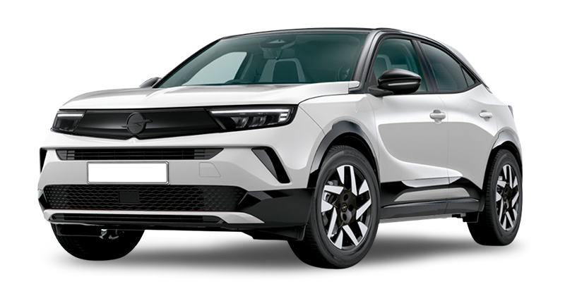 Renting Coches Opel Mokka-1.2T GS Arktis White / Techo Negro