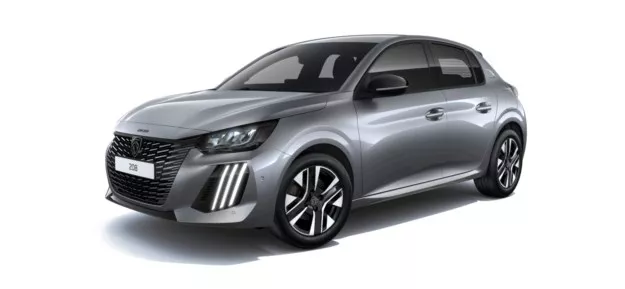 Renting Coches Peugeot 208Puretech Allure 100 Gris Artense, Gris Selenium, Blanco Banquise