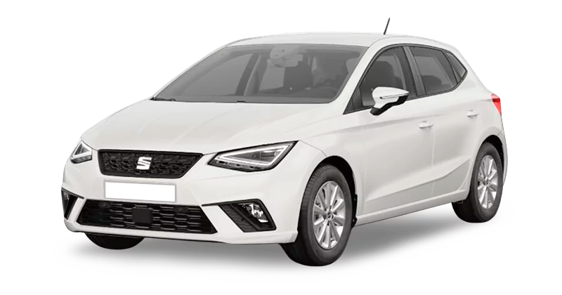 Renting Coches Seat Ibiza-1.0 TSI Style XL Blanco Candy