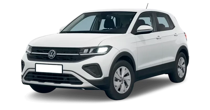 Renting Coches Volkswagen T-Cross-1.0 TSI Man. Blanco