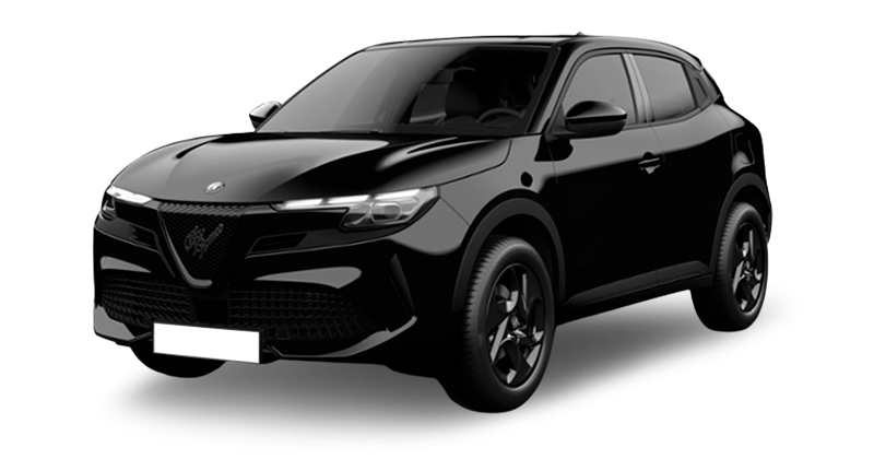 Renting Coches Alfa Romeo Junior-Ibrida Negro, Blanco