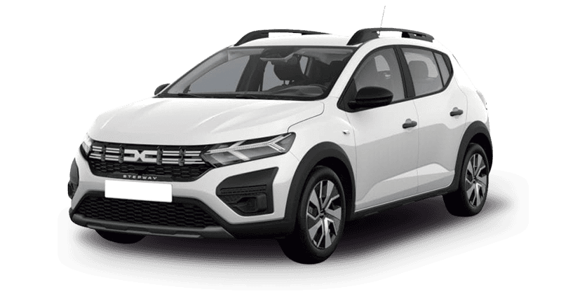 Renting Coches Dacia Sandero Stepway-74kW ECO-G Essential Blanco Glaciar