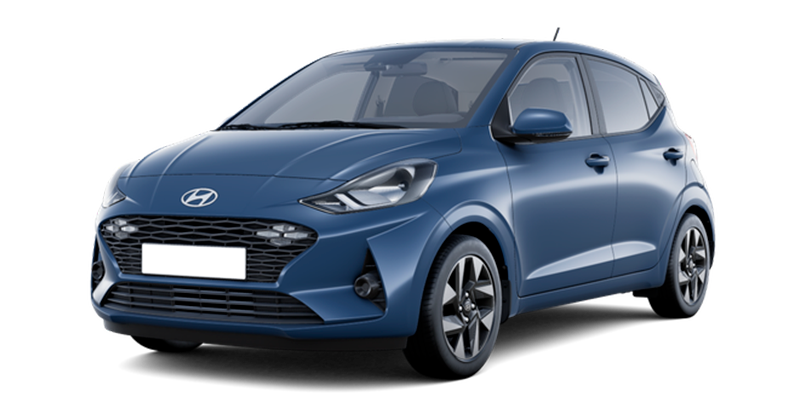 Renting Coches Hyundai i101.0 Klass Vibrant Blue, Meta Blue , Dragon Red, Atlas White