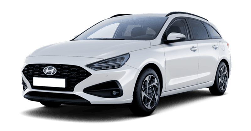Renting Coches Hyundai i30-CW 1.0 TGDI 48 V Klass Atlas White