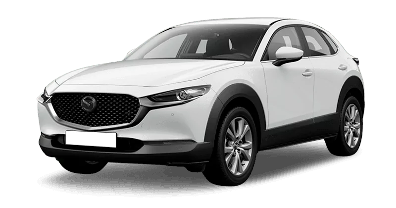 Renting Coches Mazda CX-30-2.5 e-SKYACT G MHEV Automático Centre-Line Arctic White