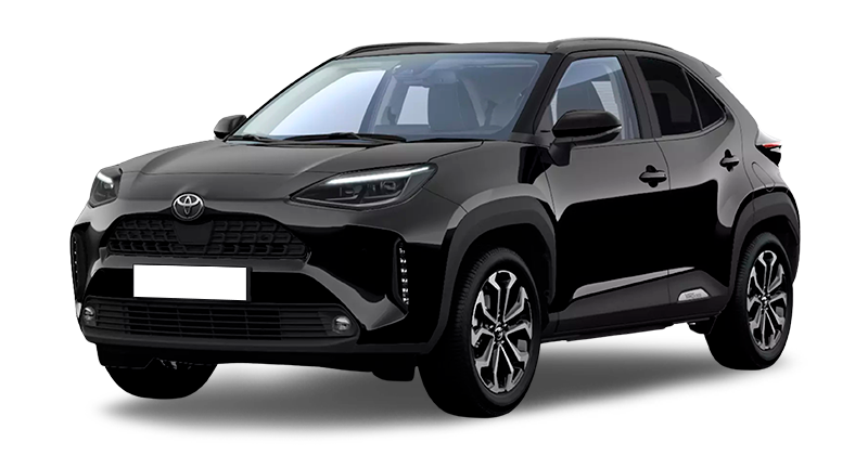 Renting Coches Toyota Yaris CrossHybrid 130 e-CVT 5P Active Plus Negro Azabache