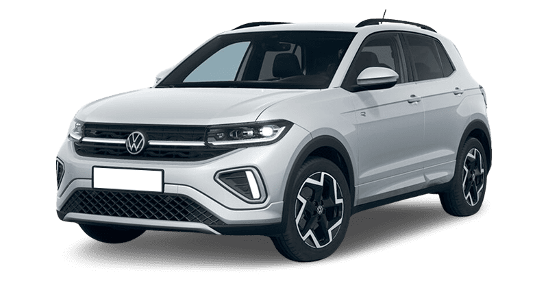 Renting Coches Volkswagen T-Cross-1.0 TSI 85kW R-Line Plata