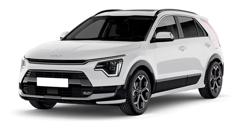 Renting Coches Kia Niro-1.6 HEV Concept Clear White, Runway Red, Steal Grey, Interstellar Grey, Aurora Black, Snow White Pearl