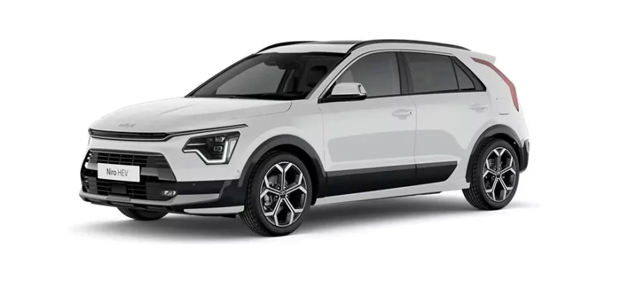 Renting Coches Kia Niro1.6 HEV Concept Clear White, Runway Red, Steal Grey, Interstellar Grey, Aurora Black, Snow White Pearl