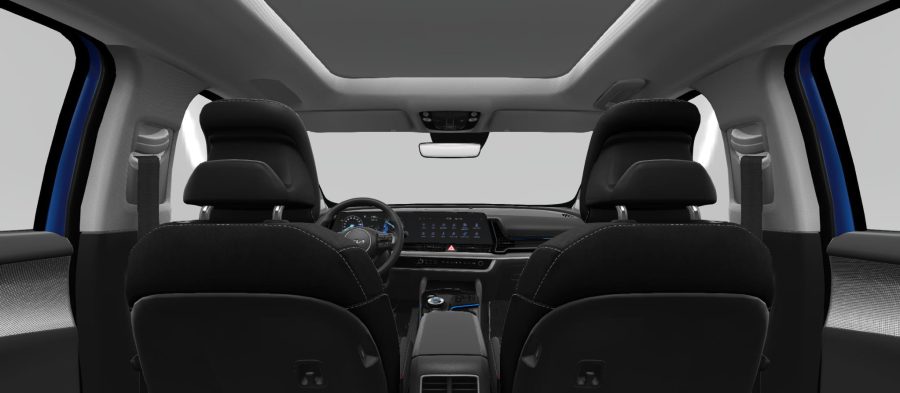 Renting Coches Kia Sportage1.6 HEV Drive Experience Green, Dark Penta Metal, Deluxe White