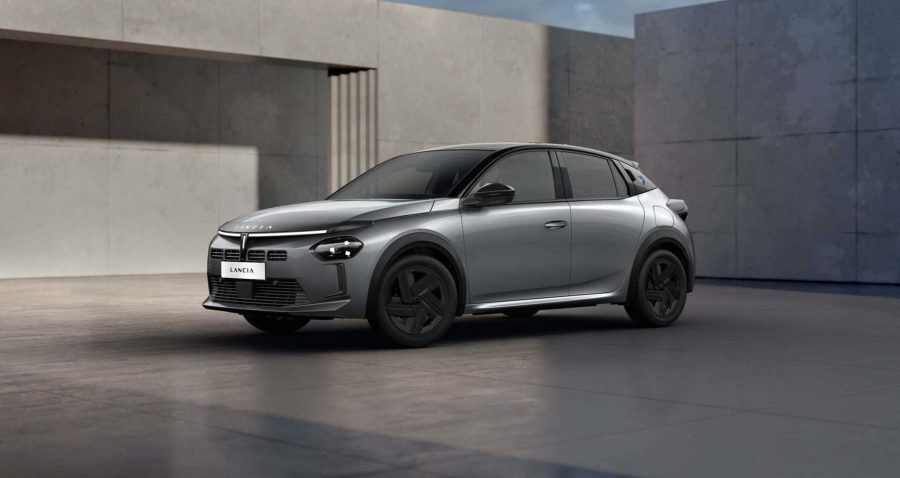 Renting Coches Lancia YpsilonHybrid Gris Granito / Techo Negro