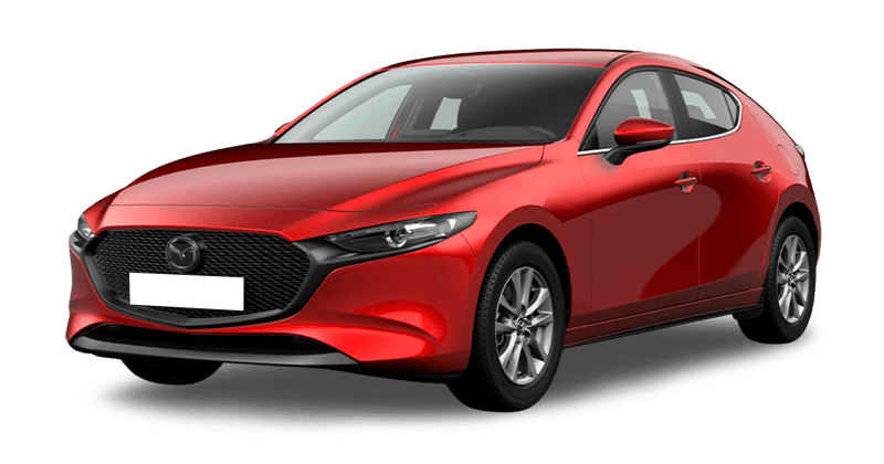 Renting Coches Mazda 3-2.5L E-SKY G MHEV Prime-Line Rojo