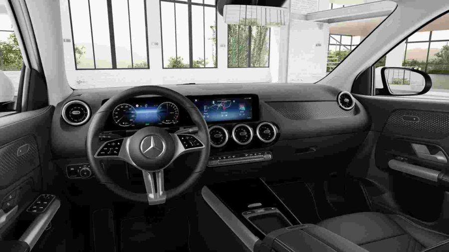 Renting Coches Mercedes Benz GLA250 e Blanco Polar, Negro Noche