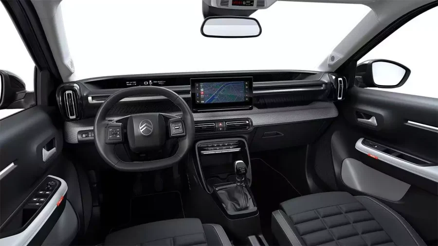 Renting Coches Citroën C3Turbo Max Blanco Polar, Mercury Grey