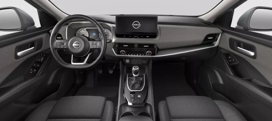 Renting Coches Nissan QashqaiDIG-T MHEV ACENTA 4×2 Deep Ocean Blue, Kori White Metalizado