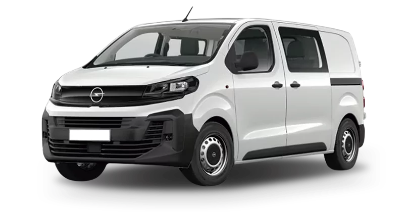 Renting Coches Opel Vivaro-Doble Cabina Plegable 1.5 BlueHDi 120 Kaolin White