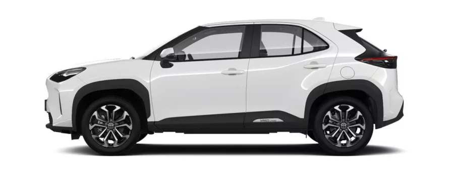 Renting Coches Toyota Yaris Cross130H e-CVT Active Plus Azul Florida, Blanco Classic, Negro Azabache, Gris Ágata, Gris Grafito, Bronce Oliva