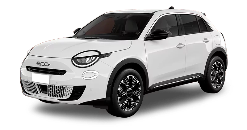 Renting Coches Fiat 600-1.2 MHEV La Prima DDCT Blanco