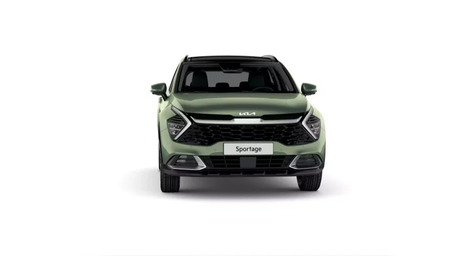 Renting Coches Kia Sportage1.6 HEV Drive Experience Green, Dark Penta Metal, Deluxe White