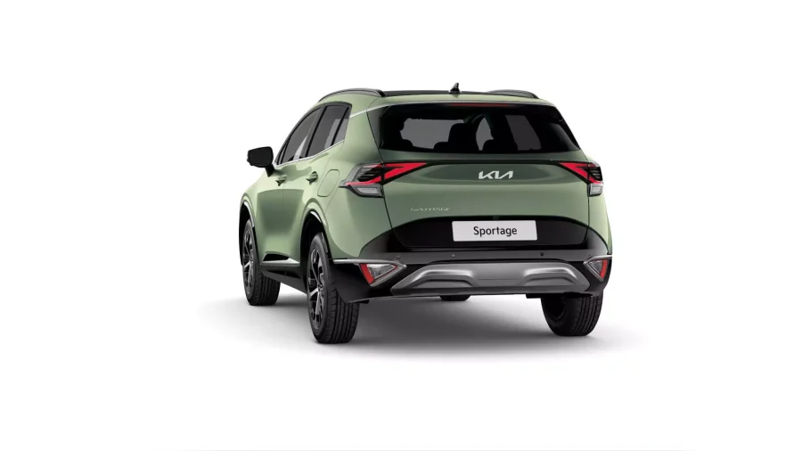 Renting Coches Kia Sportage1.6 HEV Drive Experience Green, Dark Penta Metal, Deluxe White