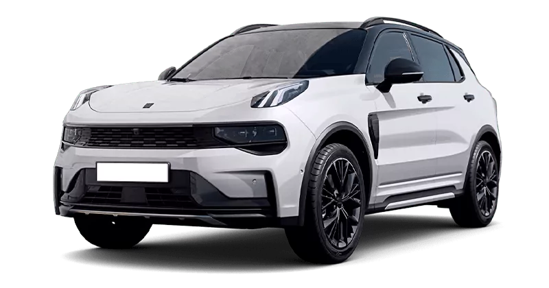 Renting Coches Lynk & Co 011.5 PHEV More Crystal White, Sparking Black