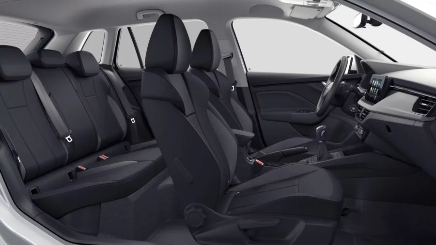 Renting Coches Skoda Kamiq1.5 TSI DSG Selection Blanco Luna, Plata Brillante , Gris Graphite