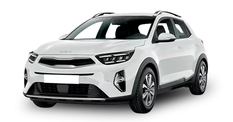 Renting Coches Kia Stonic-1.0 T-GDi MHEV MT Concept Clear White, Astro Grey