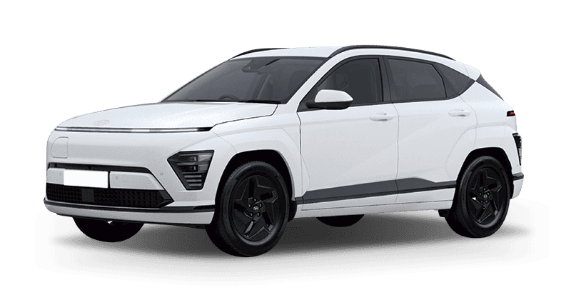 Renting Coches Hyundai Kona-EV 150kW Black Line Atlas White