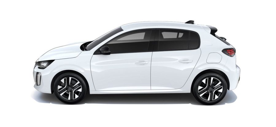 Renting Coches Peugeot 208Allure Gasolina 100 S&S 6 Vel. Man – Turbo Blanco Okenite, Gris Selenium