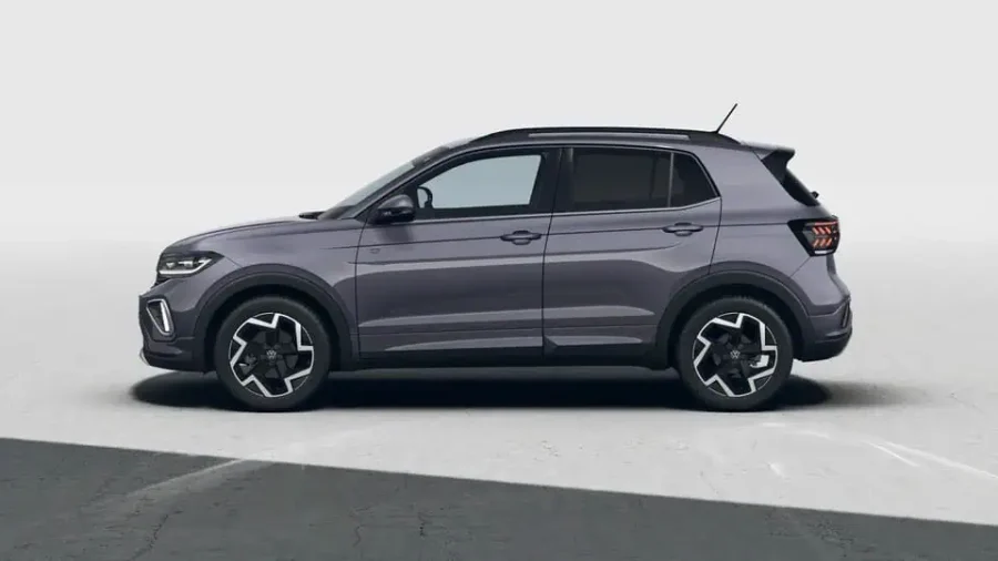 Renting Coches Volkswagen T-Cross1.0 TSI R-Line Gris, Plata, Blanco, Negro