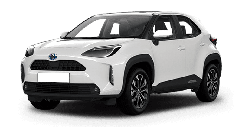 Renting Coches Toyota Yaris Cross-130H e-CVT Active Blanco Classic, Azul Florida, Gris Agata, Bronce Oliva, Negro Azabache, Gris Grafito