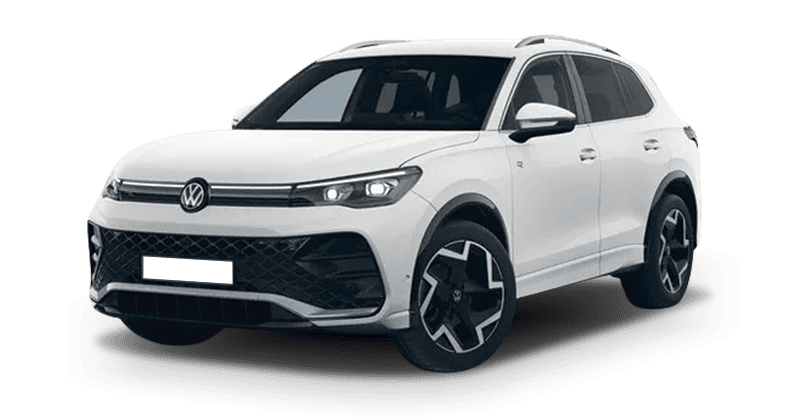 Renting Coches Volkswagen Tiguan-1.5 eTSI DSG R-Line Blanco, Gris