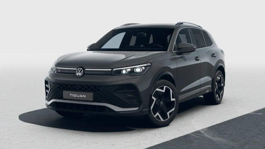 Renting Coches Volkswagen Tiguan2.0 TDI DSG R-Line Gris Delfin, Blanco