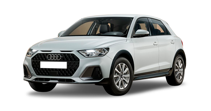 Renting Coches Audi A1Allstreet 30 TFSI 85kW S Tronic Blanco Glaciar, Gris Crono