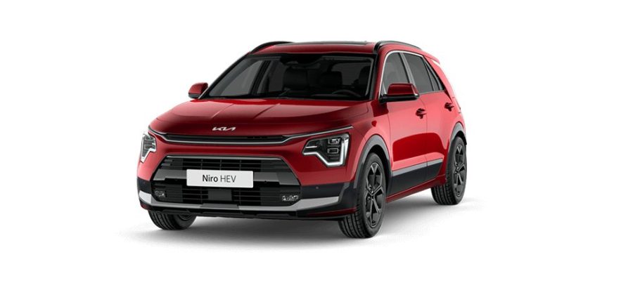 Renting Coches Kia NiroHEV Drive Runway Red, Clear White, Interstellar Gray, Steel Gray, Snow White Pearl