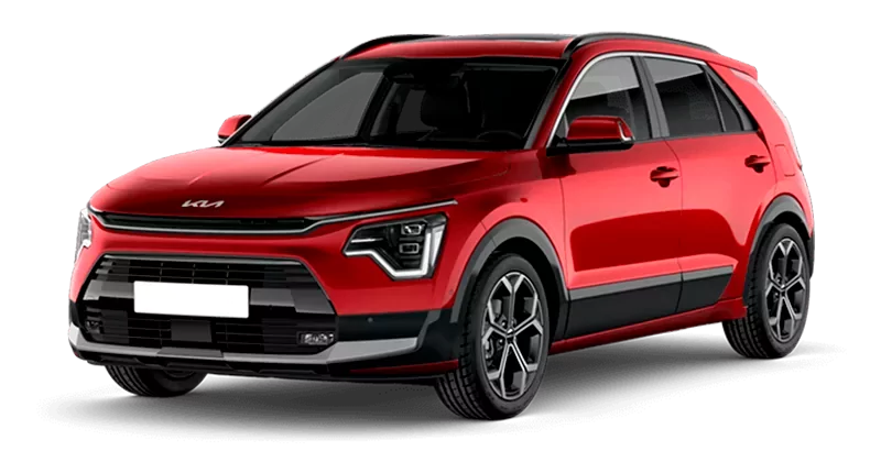 Renting Coches Kia Niro1.6 HEV Concept Runway Red, Clear White, Aurora Black, Steel Gray, Interstellar Gray