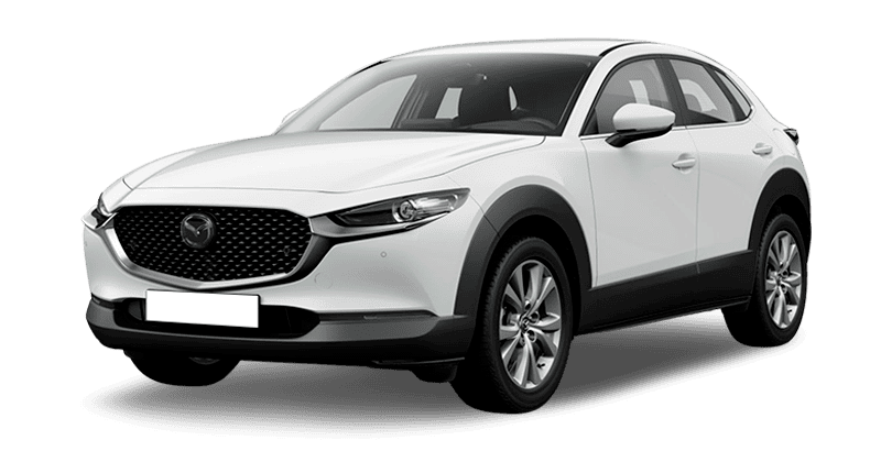 Renting Coches Mazda CX-30-2.5 e-SKYACT G MHEV Automático Centre-Line Arctic White