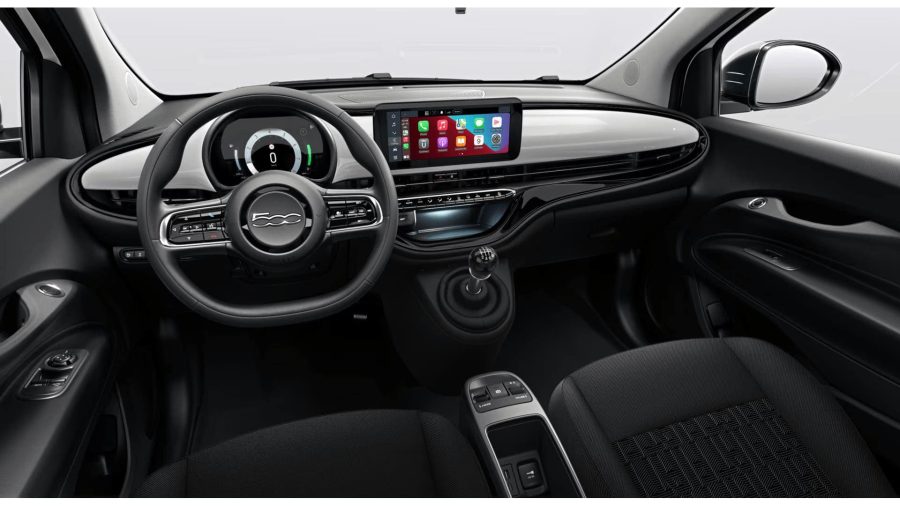 Renting Coches Fiat 500MHEV Business Blanco Gelato