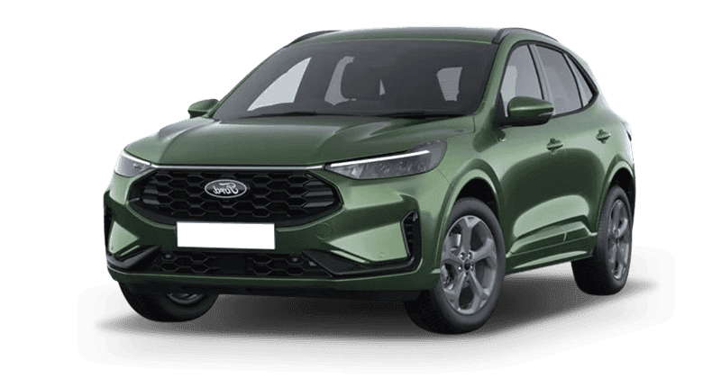 Renting Coches Ford Kuga-2.5 PHEV Duratec ST-Line Verde Bursting, Blanco Frozen, Plata Solar, Negro Agate