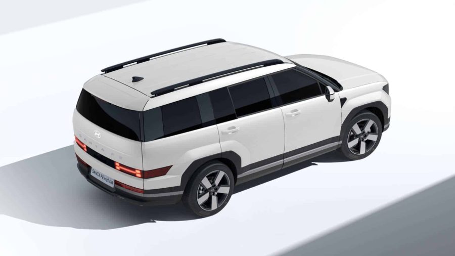 Renting Coches Hyundai Santa Fe1.6T HEV 4X2 AT Tecno Cream White