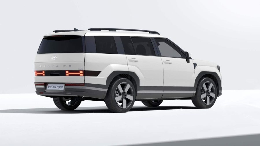 Renting Coches Hyundai Santa Fe1.6T HEV 4X2 AT Tecno Cream White