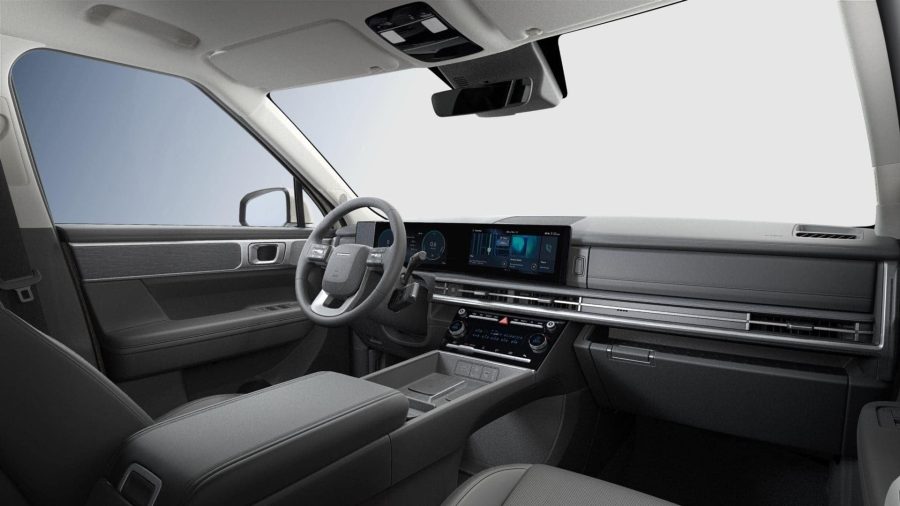 Renting Coches Hyundai Santa Fe1.6T HEV 4X2 AT Tecno Cream White