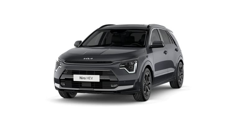 Renting Coches Kia Niro1.6 GDi HEV 102kW Drive Gris, Blanco