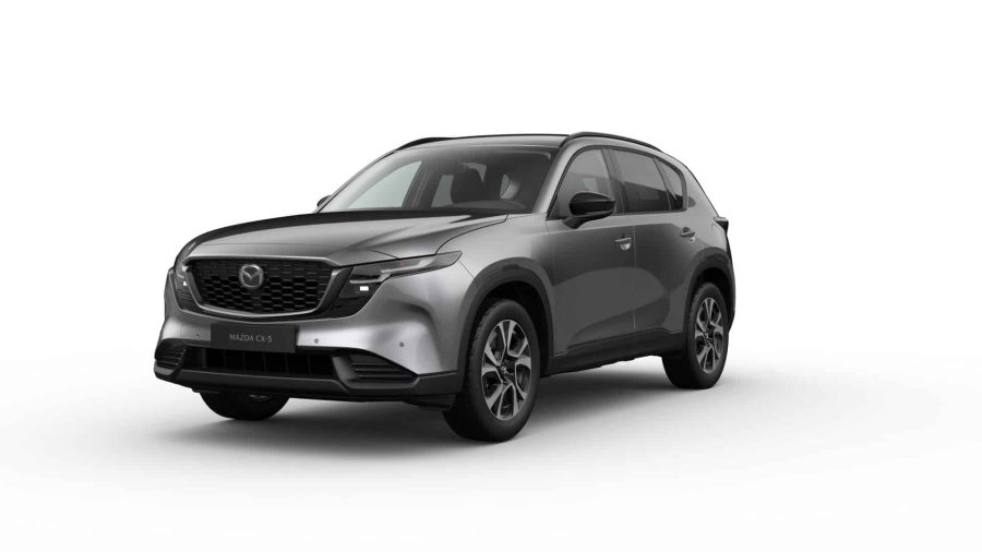 Renting Coches Mazda CX-52.5 e-Skyactiv-G MHEV FWD Aut. Centre-Line Machine Gray, Soul Red Crystal